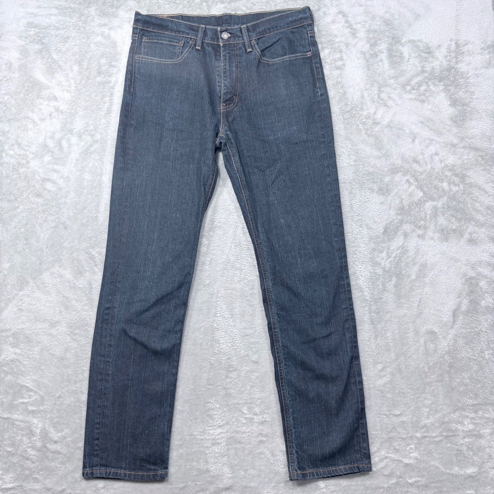 Levi's 541 Athletic Taper Jeans Mens 34x34 Dark Wash Indigo Stretch Denim - Picture 2 of 16